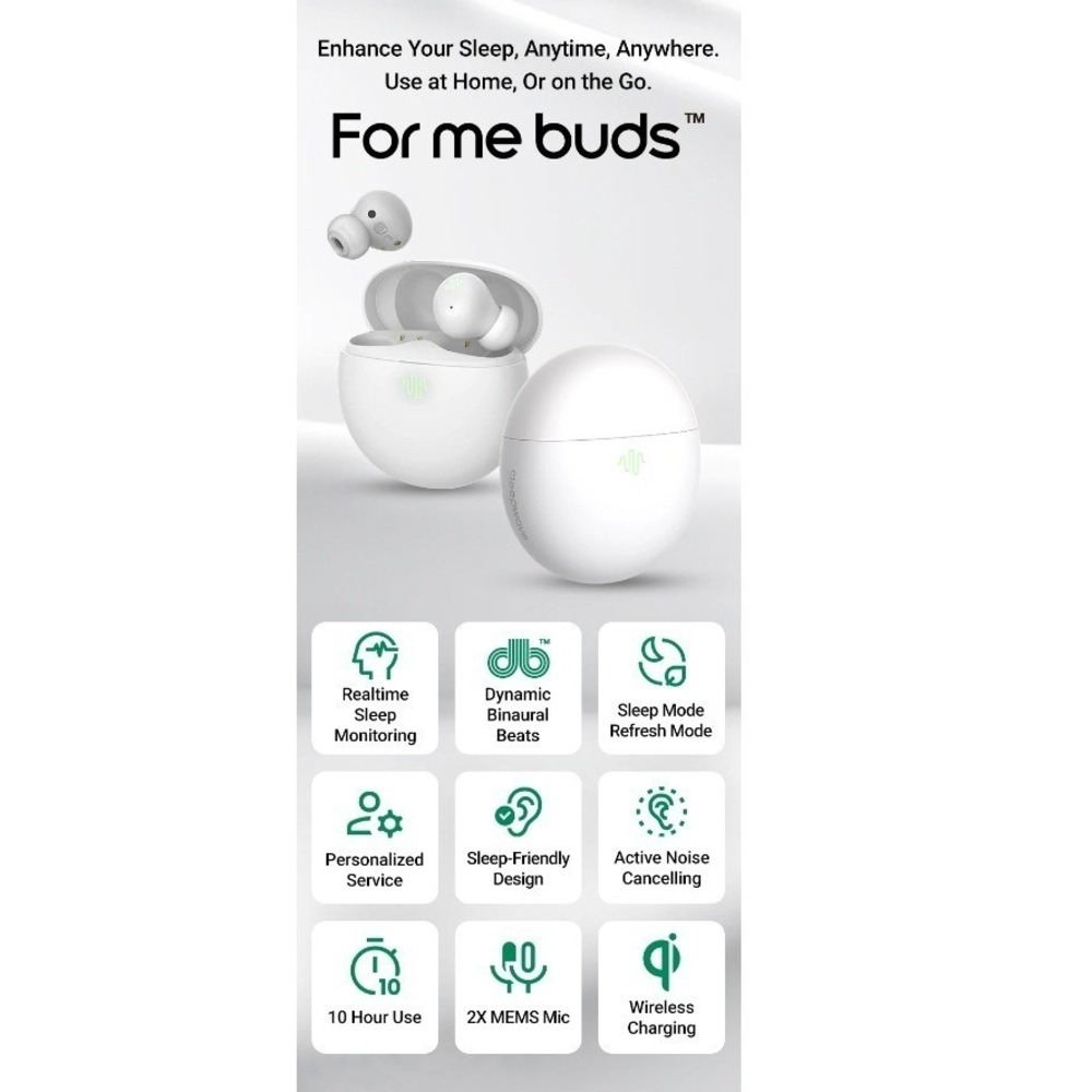db Beats SW-F100‎ "For Me" Sleep Wireless Earphones Noise Reduction NIB